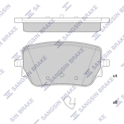 Sp4439 колодки дисковые задние HI-Q SP4439