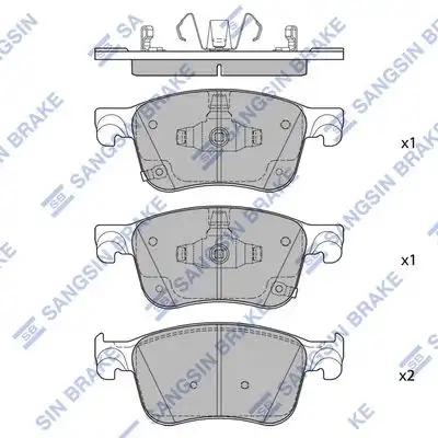 Sp4444 колодки дисковые передние HI-Q SP4444