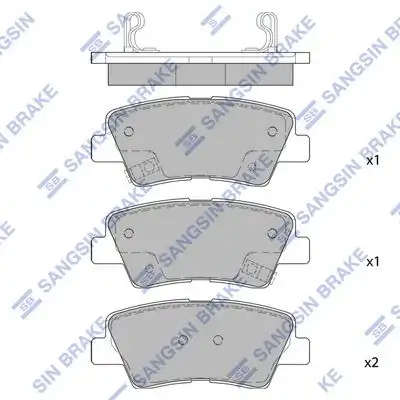 Sp4458 колодки дисковые задние HI-Q SP4458