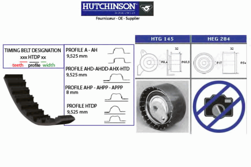 Комплект грм HUTCHINSON KH149