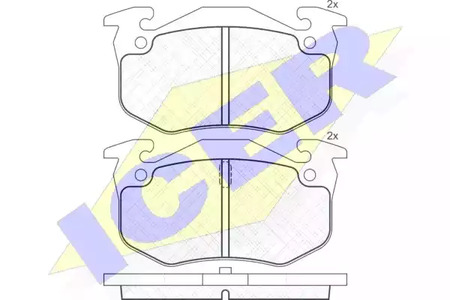 Комплект тормозных колодок дискового тормоза