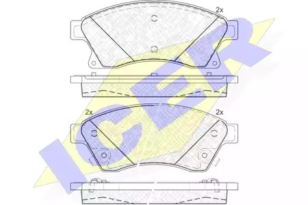 Комплект тормозных колодок дисковый тормоз