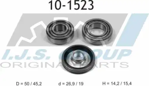 10-1523 к-кт подшипника ступицы задней IJS GROUP 10-1523