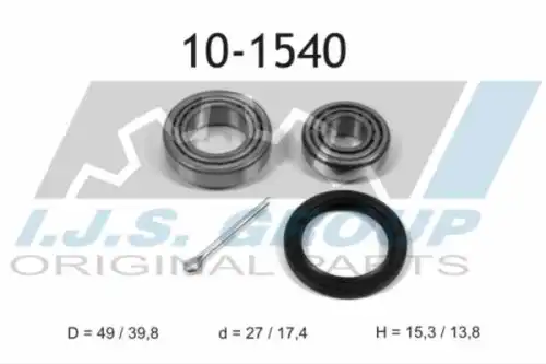 10-1540 к-кт подшипника ступицы задней IJS GROUP 10-1540
