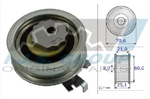 Ролик натяжной ремня грм vag 1.0i-1.6i 11- IJS GROUP 93-1871