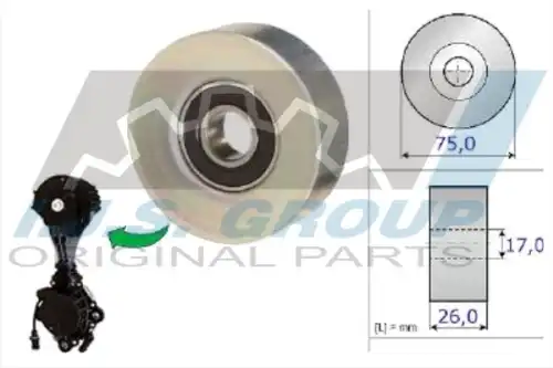 Ролик приводного ремня IJS GROUP 93-2155