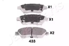Тормозные колодки JAPANPARTS PA-433AF