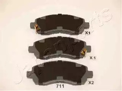 Колодки тормозные дисковые JAPANPARTS PA-711AF