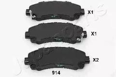 Тормозные колодки JAPANPARTS PA-914AF