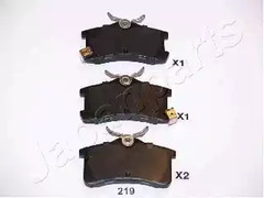Тормозные колодки JAPANPARTS PP-219AF