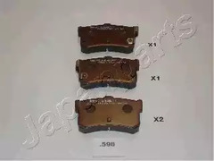 Тормозные колодки JAPANPARTS PP-598AF