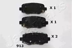 Колодки тормозные дисковые задн JAPANPARTS PP-913AF