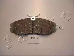 Комплект тормозных колодок дискового тормоз JAPKO 50017