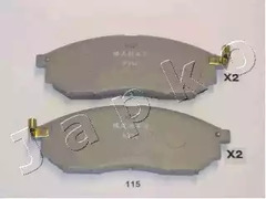 Комплект тормозных колодок дискового тормоз JAPKO 50115
