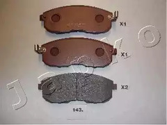 Комплект тормозных колодок дискового тормоз JAPKO 50143
