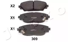 Колодки тормозные дисковые JAPKO 50309