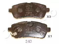 Колодки тормозные дисковые JAPKO 50343