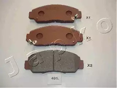 Комплект тормозных колодок дискового тормоз JAPKO 50491