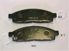 Колодки тормозные дисковые JAPKO 50504