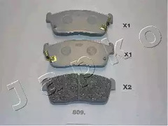 Комплект тормозных колодок дискового тормоз JAPKO 50809