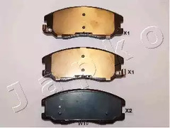 Колодки тормозные дисковые передние комплект JAPKO 50W10