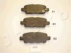 Комплект тормозных колодок дискового тормоз JAPKO 51154