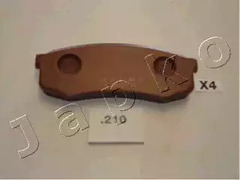 Комплект тормозных колодок дисковый тормоз JAPKO 51210