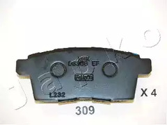 Комплект тормозных колодок дискового тормоз JAPKO 51309