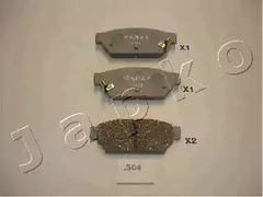 Комплект тормозных колодок дискового тормоз JAPKO 51504