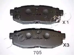 Колодки тормозные дисковые JAPKO 51705