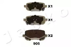 Колодки тормозные дисковые JAPKO 51905