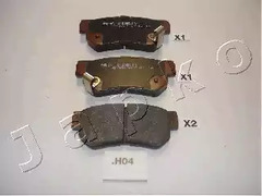 Комплект тормозных колодок дисковый тормоз JAPKO 51H04