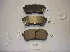 Комплект тормозных колодок дискового тормоз JAPKO 51K09