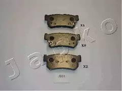 Колодки тормозные дисковые JAPKO 51S01