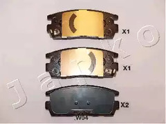 Колодки тормозные дисковые JAPKO 51W04