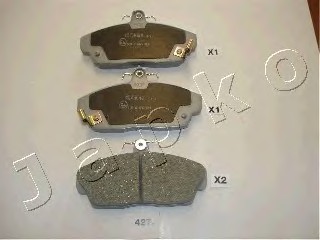 Комплект тормозных колодок дискового тормоз JAPKO 50427