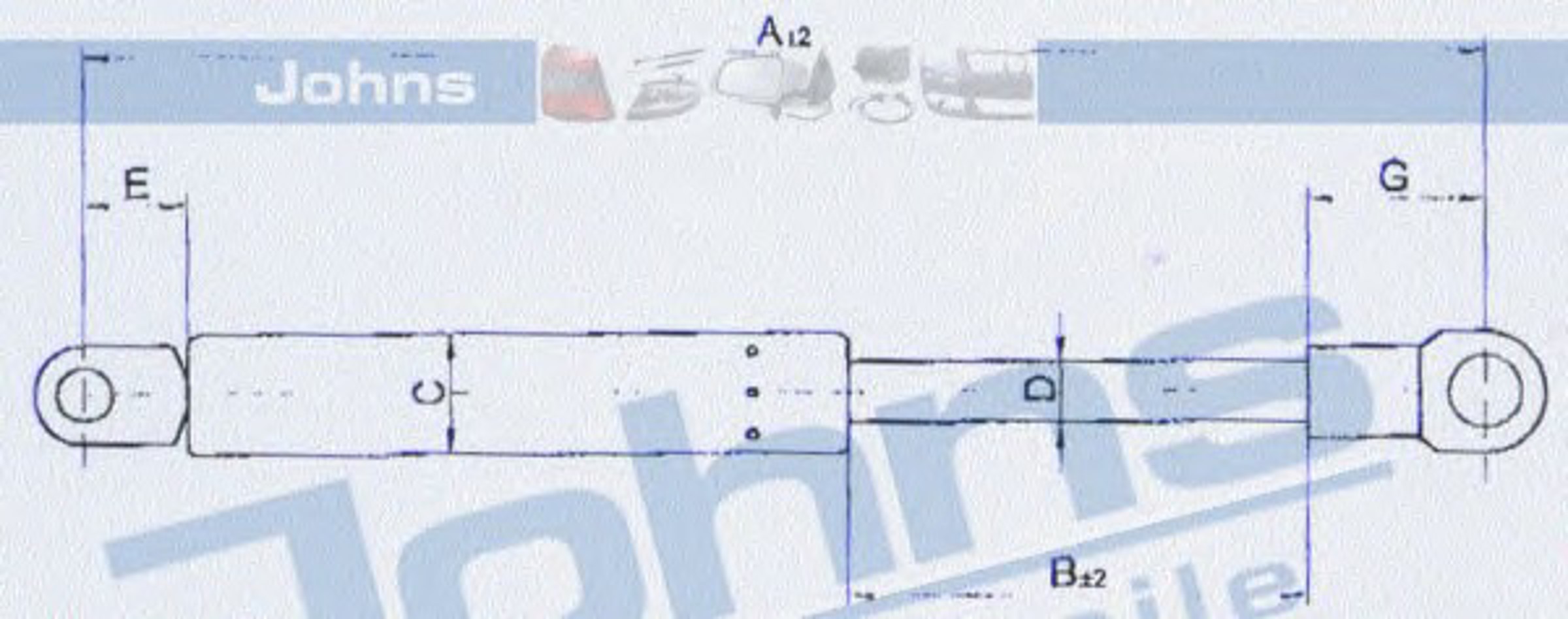 Амортизатор крышки багажника JOHNS 20 15 95-91