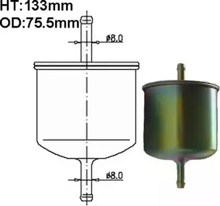 Топливный фильтр JS ASAKASHI FS304M