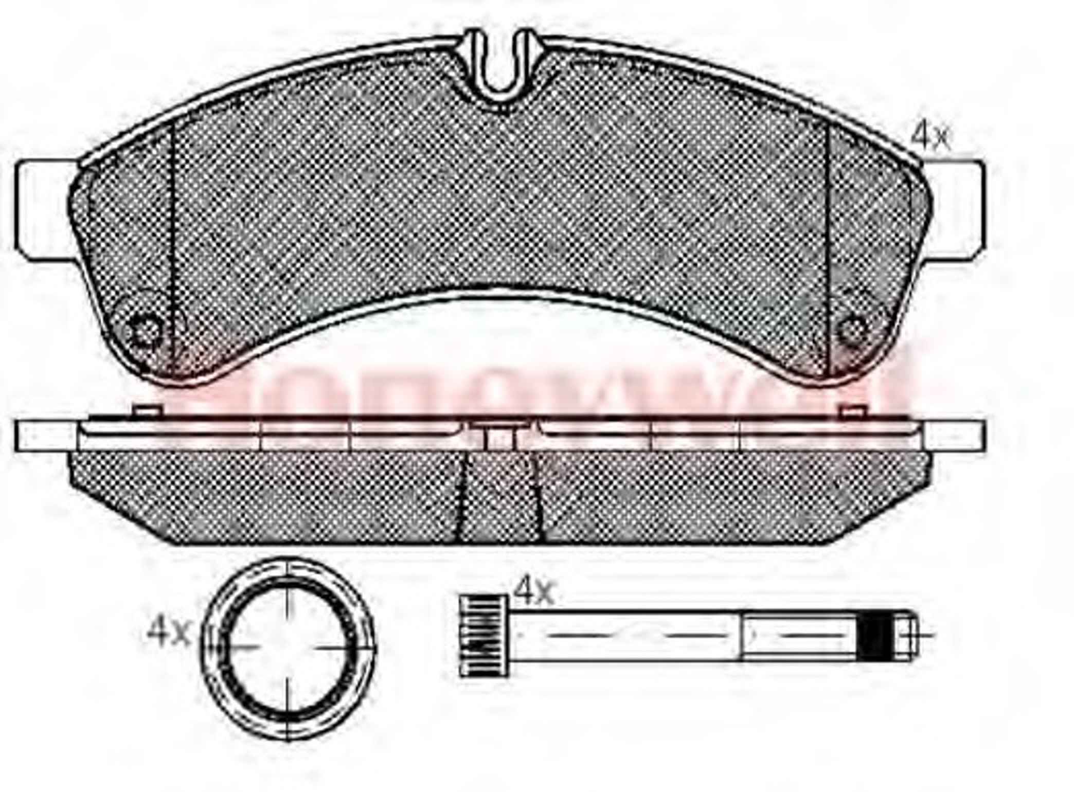 Колодки тормозные дисковые JURID 2923109560