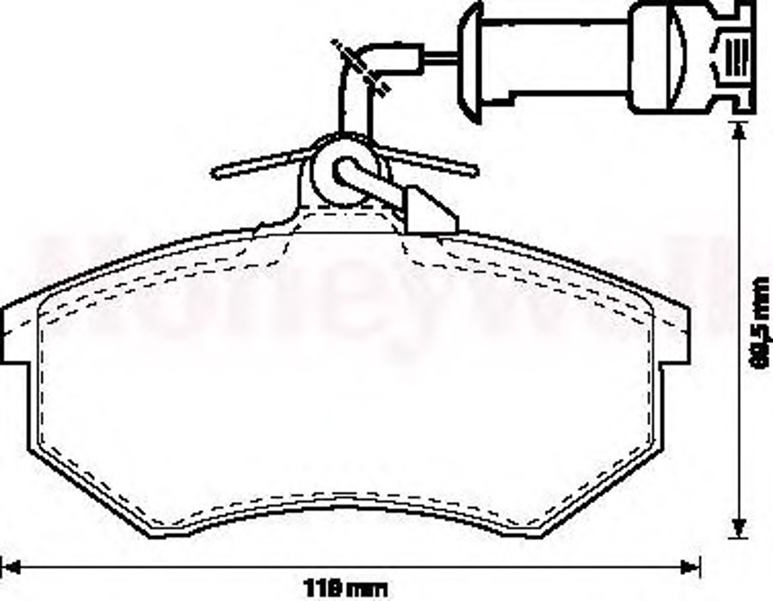 Колодки тормозные дисковые JURID 571864D