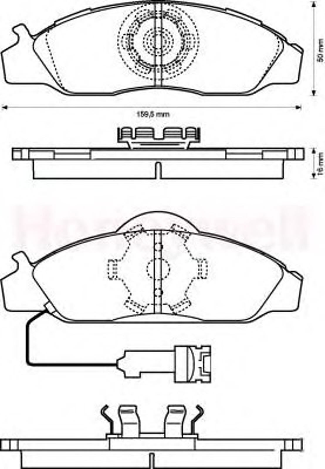 Колодки тормозные дисковые JURID 572416J
