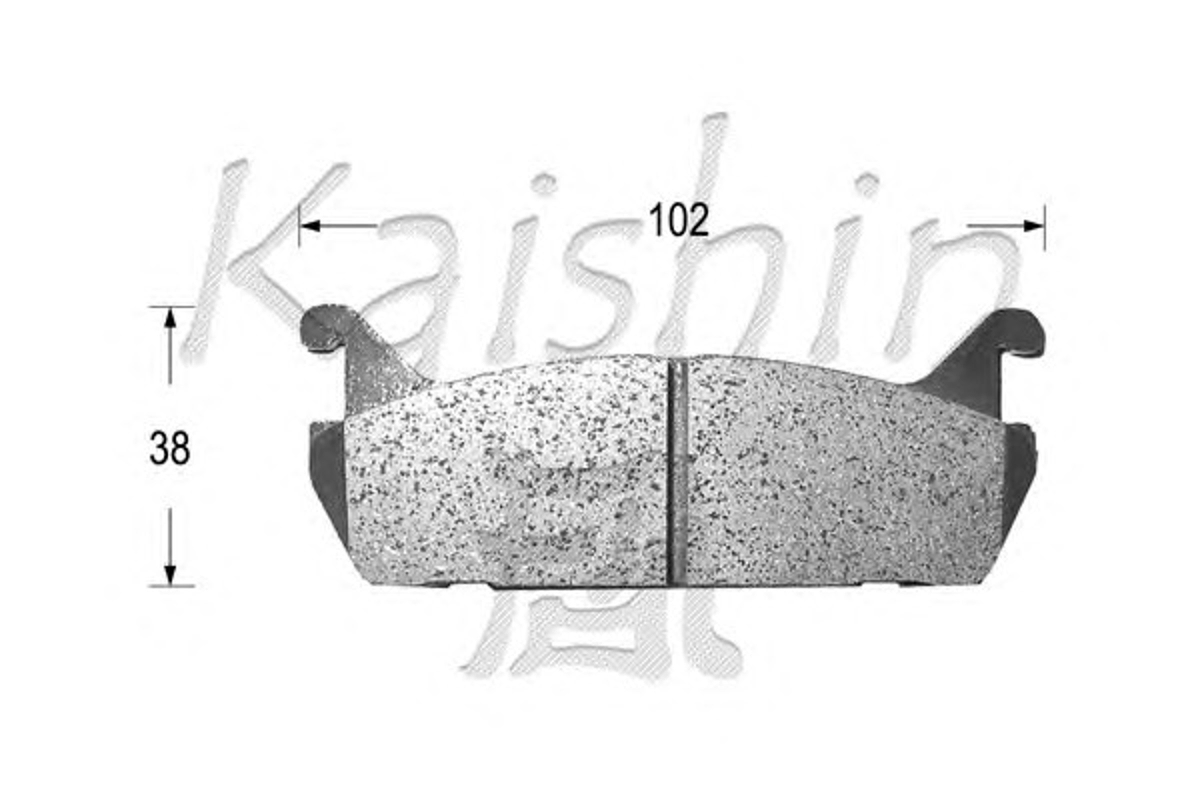 Колодки тормозные дисковые KAISHIN FK0021