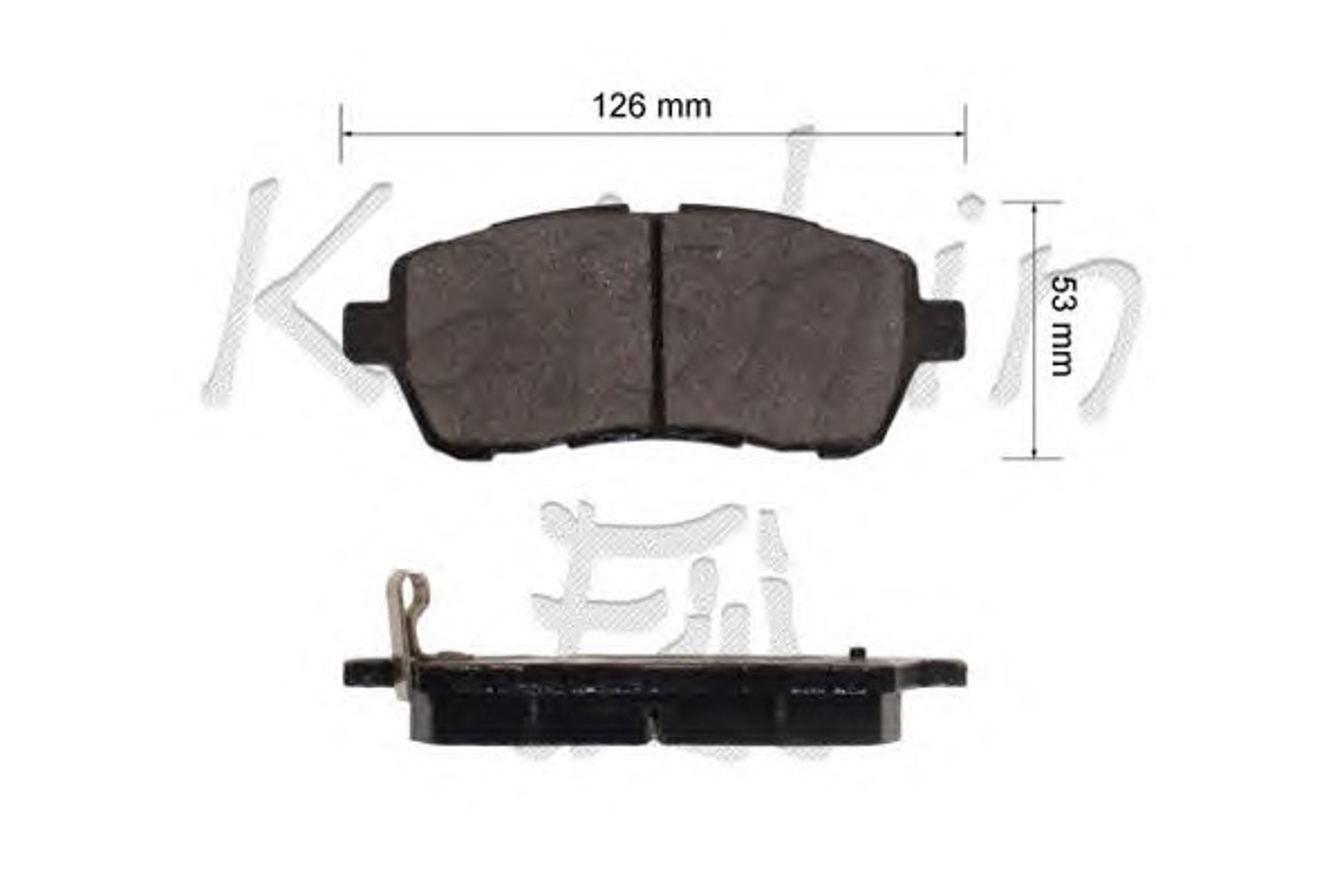 Комплект тормозных колодок дисковый тормоз KAISHIN FK0051
