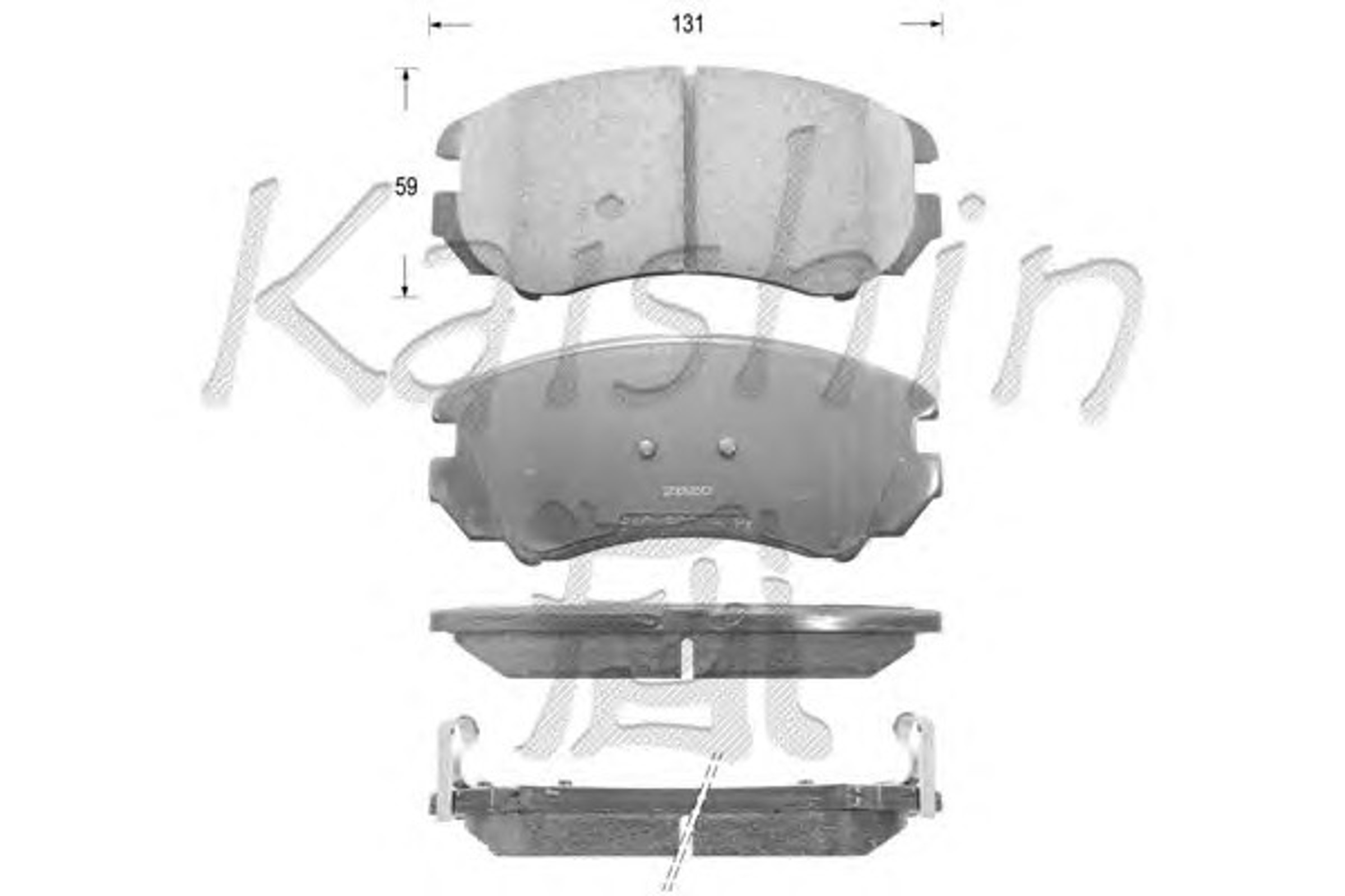 Колодки тормозные дисковые KAISHIN FK11148