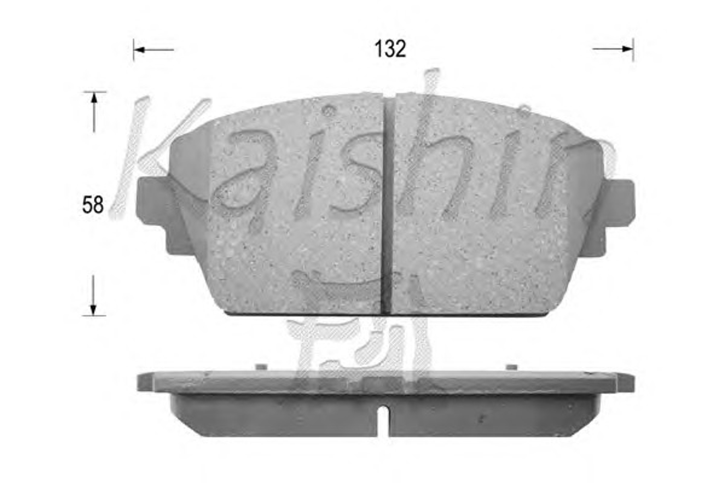 Колодки тормозные дисковые KAISHIN FK1247