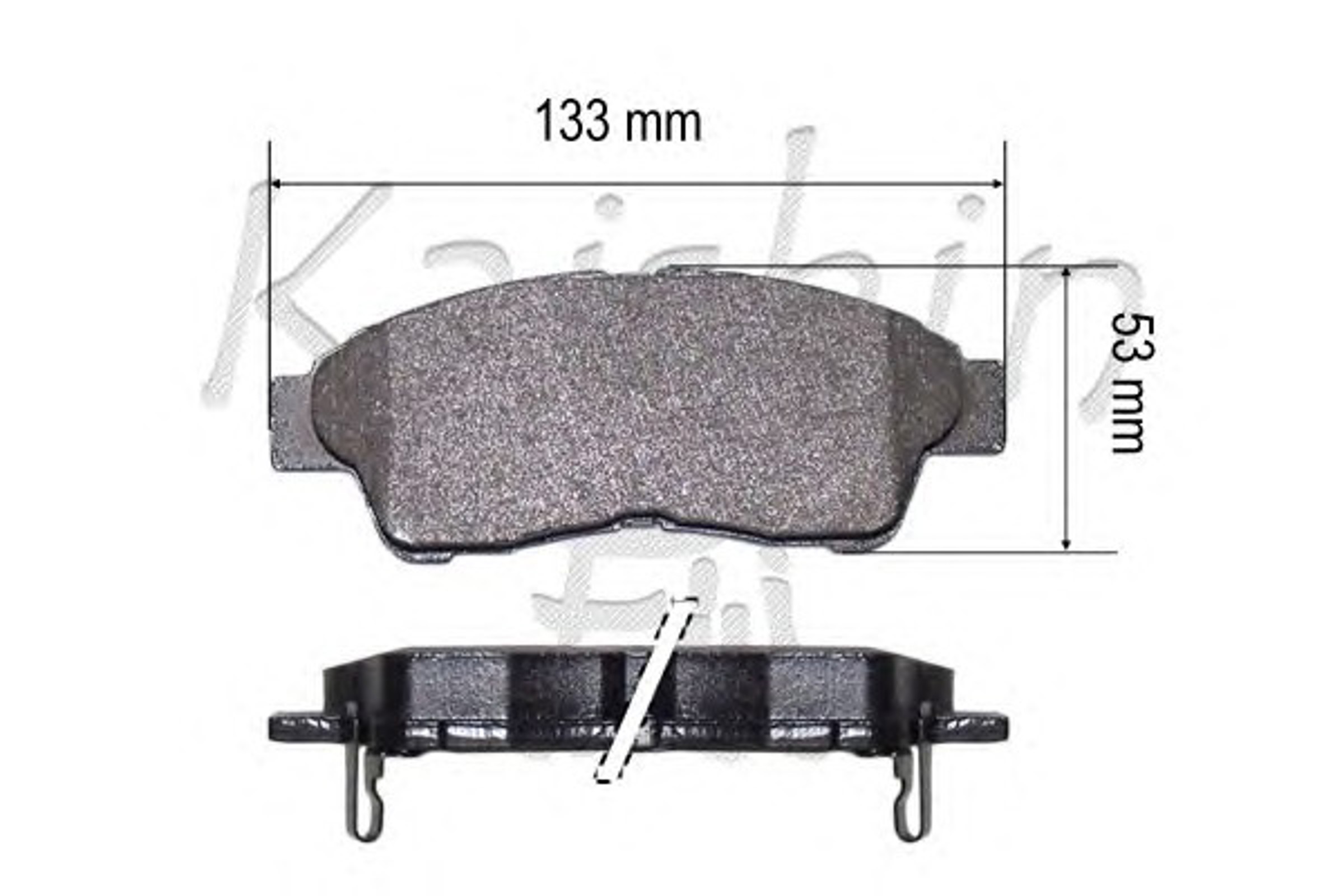 Колодки тормозные дисковые KAISHIN FK2118
