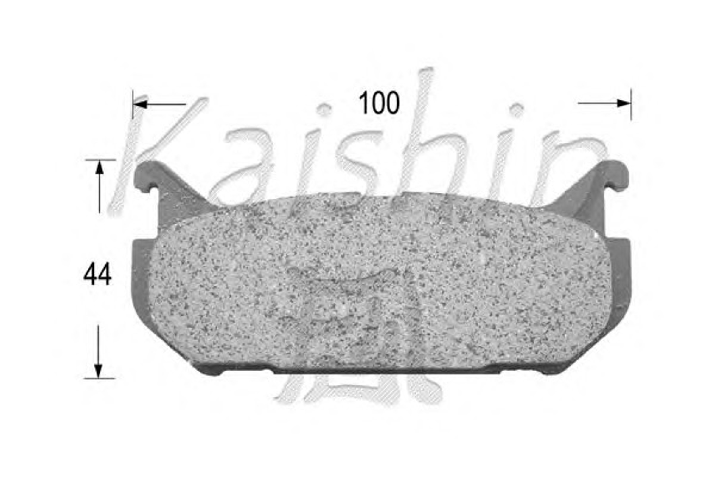 Комплект тормозных колодок дисковый тормоз KAISHIN FK3083