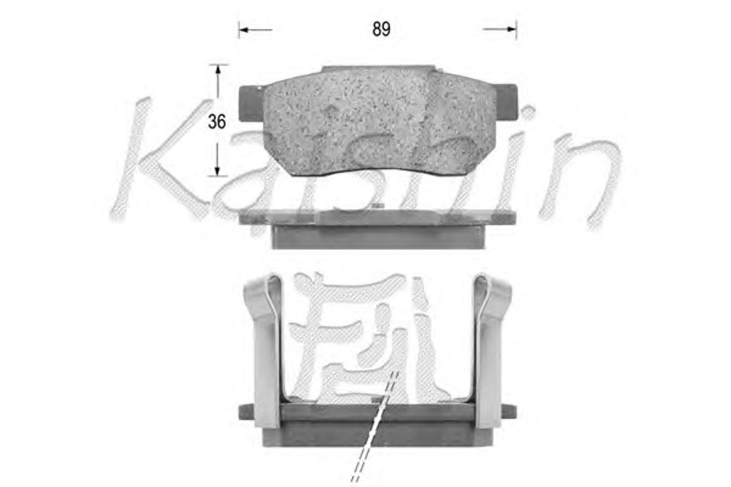 Колодки тормозные дисковые KAISHIN FK5042
