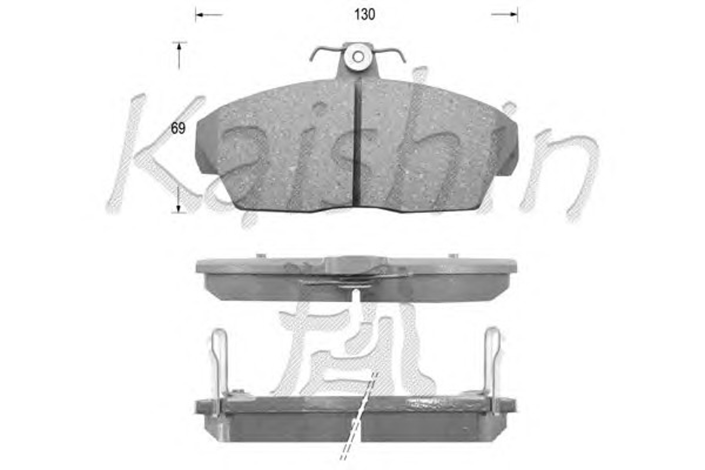 Колодки тормозные дисковые KAISHIN FK5103