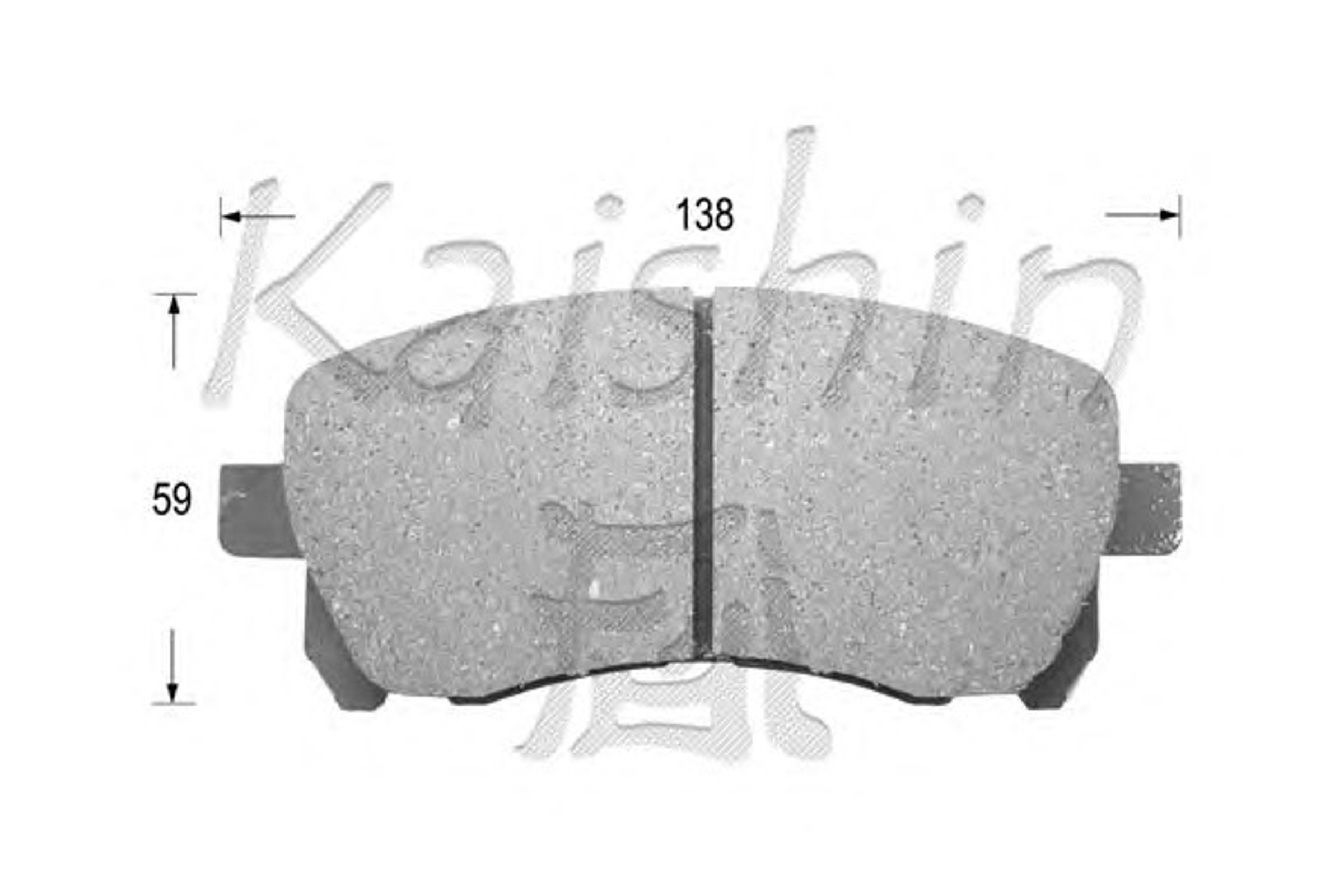 Колодки тормозные дисковые KAISHIN FK7036